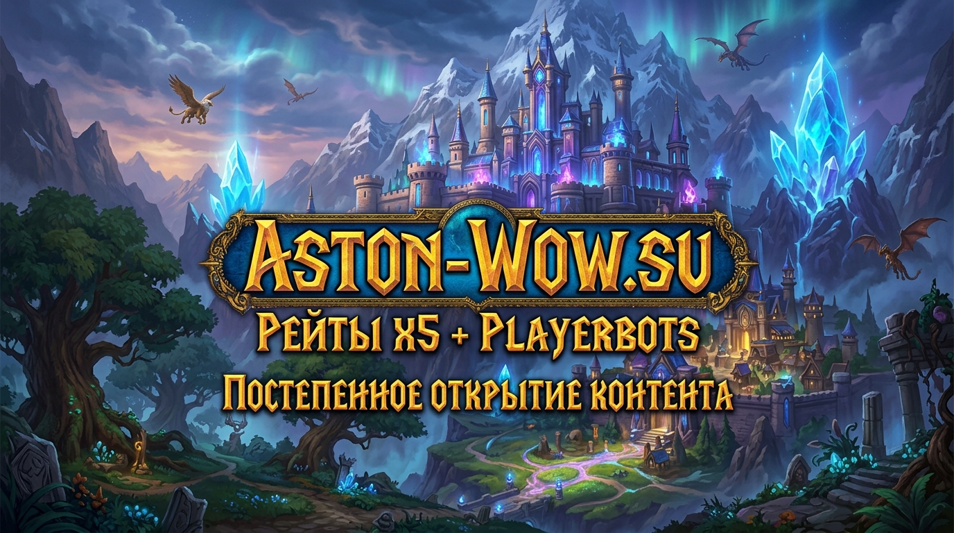 ASTON-WOW x5 — Прогрессивный WotLK без доната
